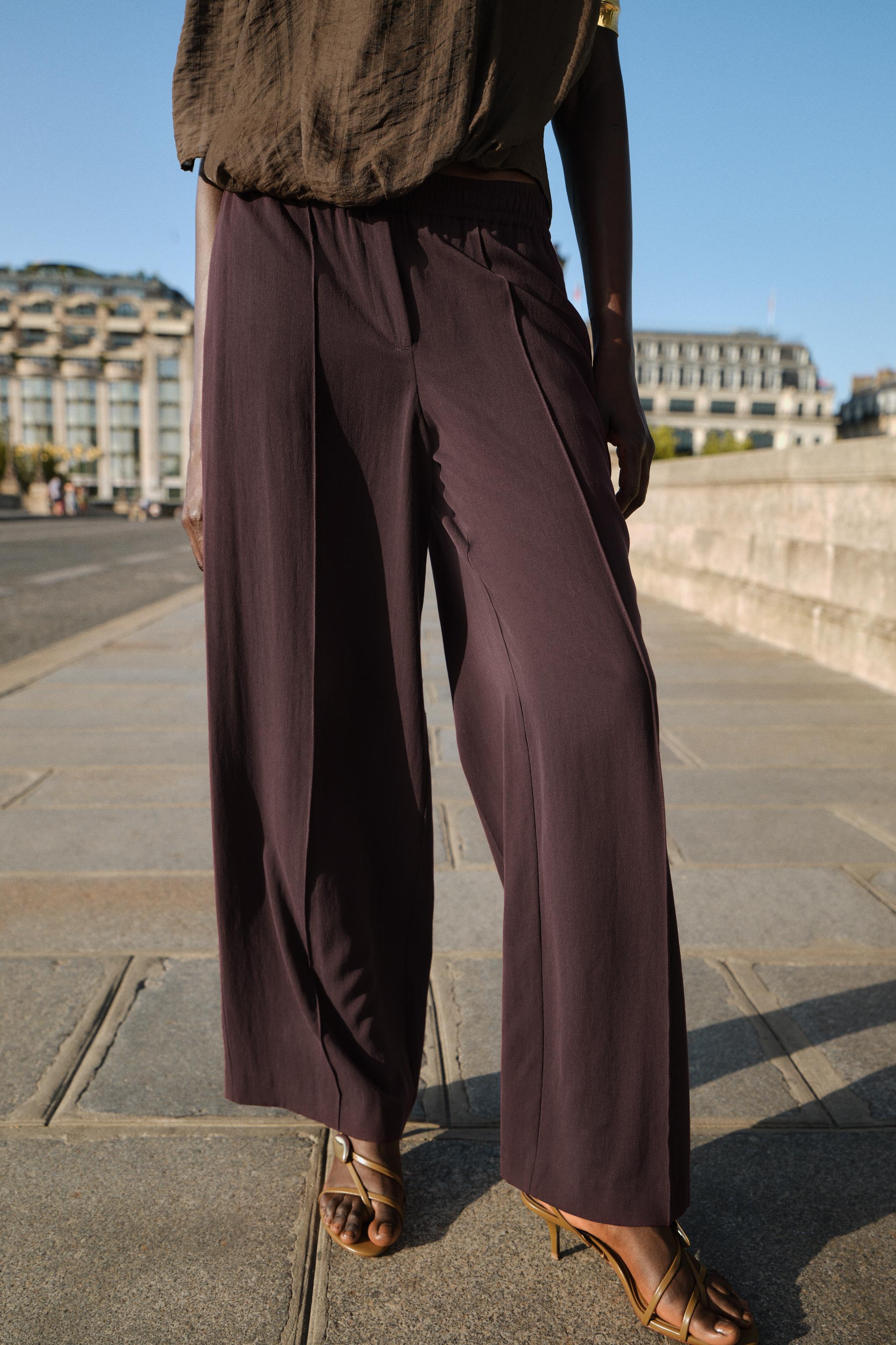 PANTALON LARGE NERVURE